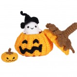 DIY Crochet Cartoon Frog Owl Animal Wool Felt Craft Handmade Needle Wool Kit Toy Doll for Kids