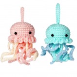 DIY Crochet Cartoon Frog Owl Animal Wool Felt Craft Handmade Needle Wool Kit Toy Doll for Kids