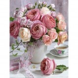Customize 5D Crystal Full Drill Round AB Beads DIY Diamond Painting Rhinestone Rose